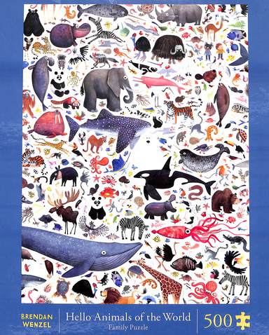 Hello Animals Of The World Family Puzzle 500