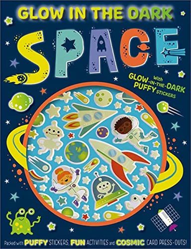 Glow In The Dark Puffy Stickers : Space