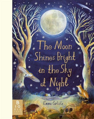 Moon Shines Bright In The Sky At Night