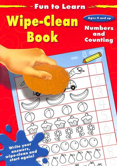 Numbers & Counting Fun To Learn Wipe Clean Book : Ages 4 & Up