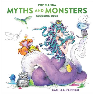 Pop Manga Myths & Monsters Coloring Book