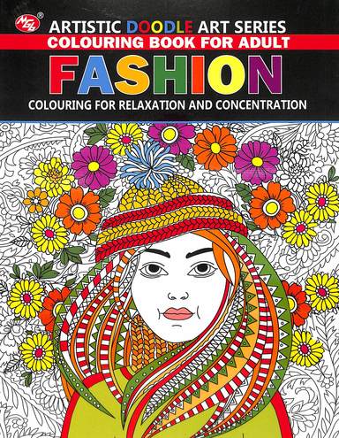 Fashion : Artistic Doodle Art Series Colouring  Book For Adult  Colouring  For
