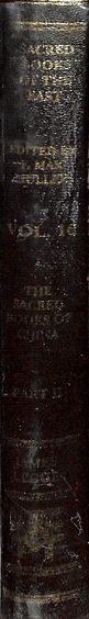 Sacred Books Of The East Vol 16 : The Sacred Books Of China Part 2