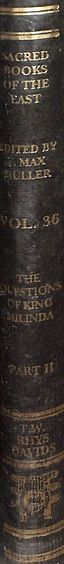 Sacred Books Of The East Vol 36 Part 2 : The Questions Of King Milinda