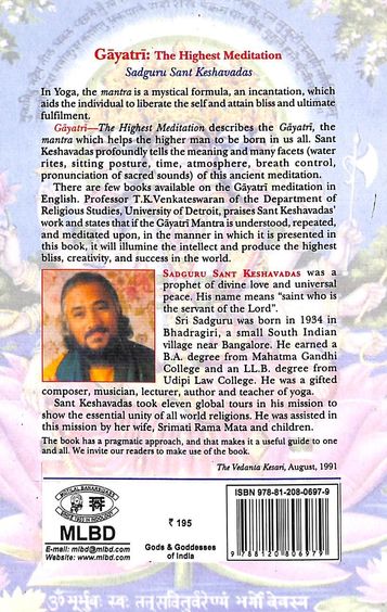 Buy Gayatri The Highest Meditation book : Sadguru Sant Keshavadas