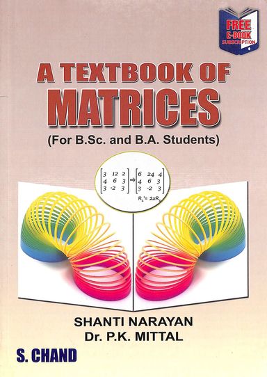 Buy Textbook Of Matrices For Bsc & Ba Students book : Shanti Narayan,Pk ...