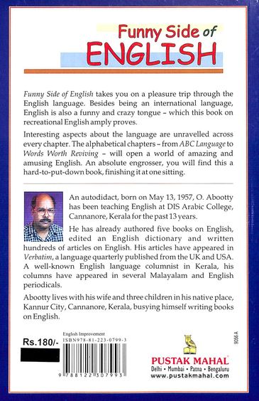 Buy Funny Side Of English Read N Laugh Manual To English Language book : O  Abootty , 812230799X, 9788122307993  India