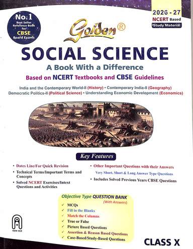 Golden Social Science Class 10 :  Ncert & Cbse
