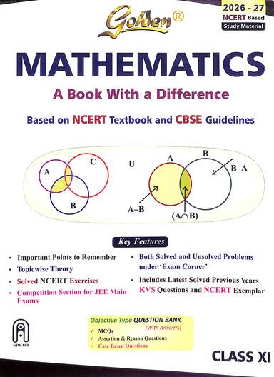Golden Mathematics Class 11 :  Ncert 2026-27 Cbse