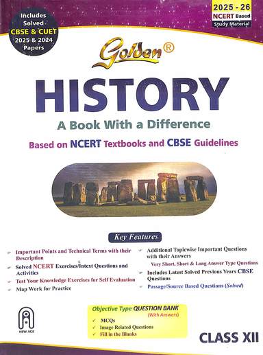 Golden History Class :12 A Book With A Difference Ncert Textbook & Cbse Guidelines