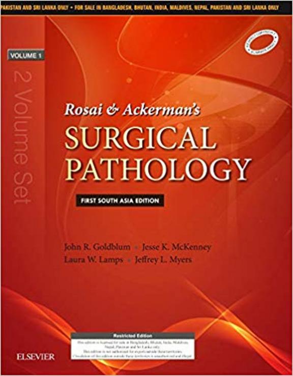 ROSAI & ACKERMAN'S SURGICAL PATHOLOGY FIRST SOUTH ASIA 11TH ED 2 VOLS SET