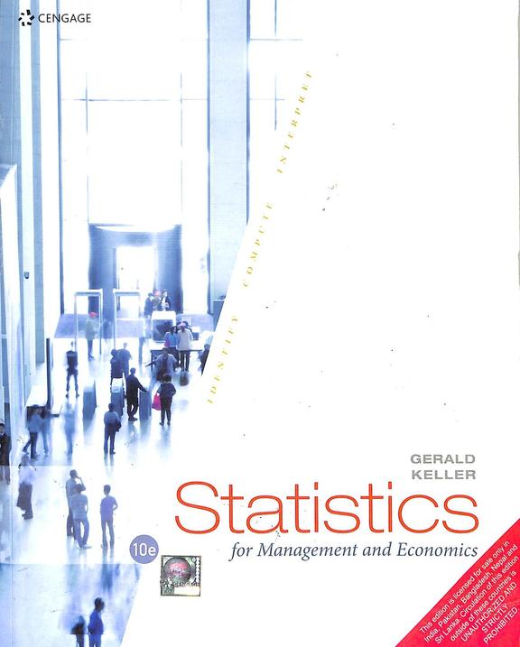 Buy Statistics For Management And Economics Book Gerald Keller 8131528421 9788131528426 0788