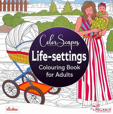 Color Scapes Life Settings Colouring Book For Adults