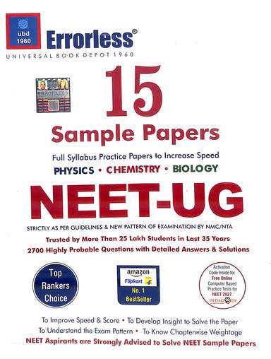 Ubd1960 15 Sample Papers For Neet Ug