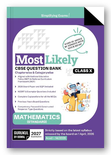 Mathematics Standard  Class 10 Most Likely Cbse Question Bank  For 2027 Exam