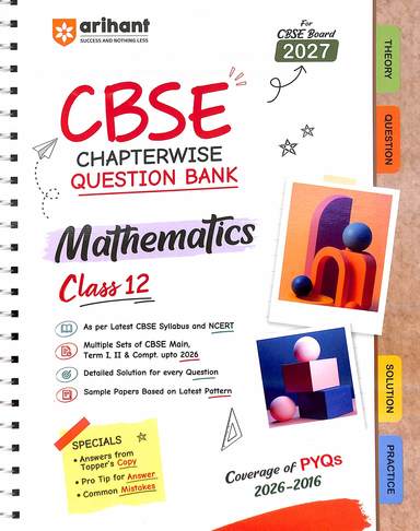 Mathematics Class 12 Chapterwise Question Bank For Cbse Board 2027 : Code F1155