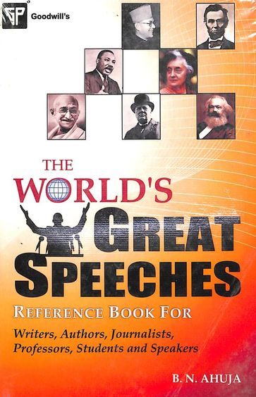 Buy Worlds Great Speeches book : Bn Ahuja , 8172450672, 9788172450670 ...