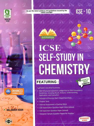 Self Study In Chemistry Class 10 For March 2027 Examination : Icse