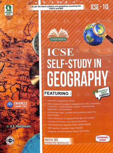 Icse Self Study In Geography Class 10 For March 2027 Examination