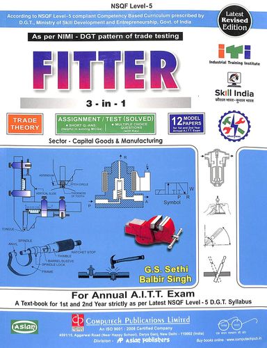 Fitter 3 In 1 Trade Theory Assignment Test Solved 12 Model Papers For 1 & 2 Years Annual Aiit Exam