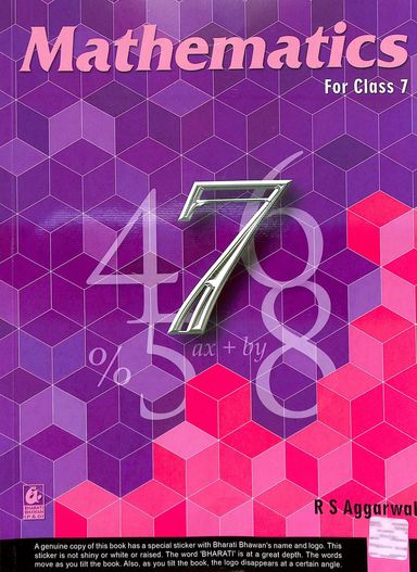 Buy Mathematics Class 7 : Cbse book : Rs Aggarwal , 817709985X ...