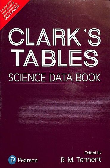 Buy Clarks Tables Science Data Book book : Rm Tennent , 8177581511 ...