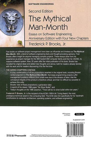 Buy Mythical Man Month Essays On Software Engineering Anniversary