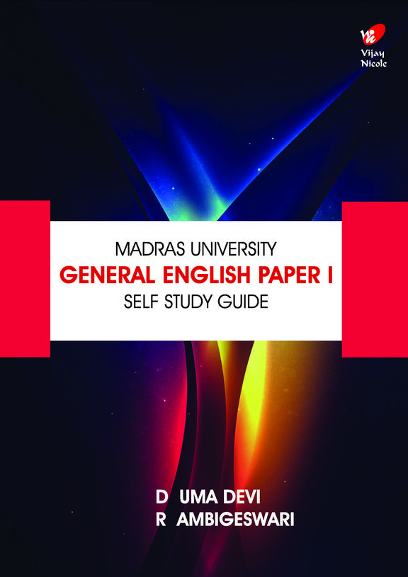 Buy Madras University General English Paper I Self Study Guide book