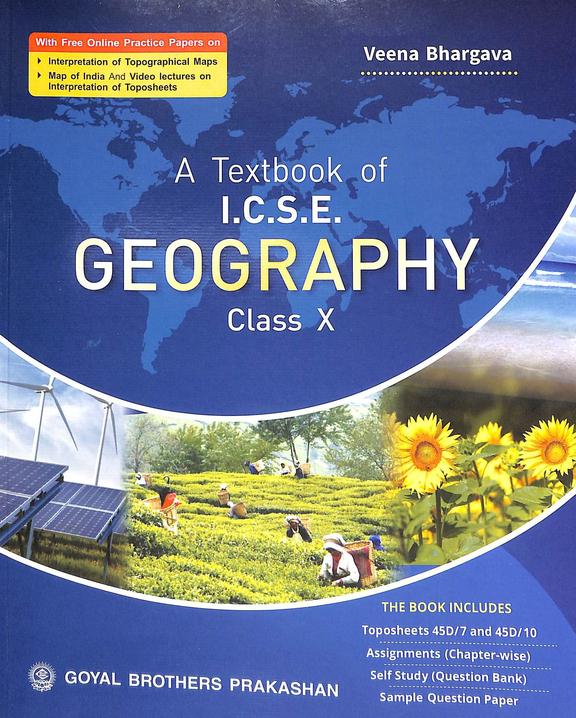 Buy Textbook Of Geography For Class Icse Book Veena Bhargava Hot Sex