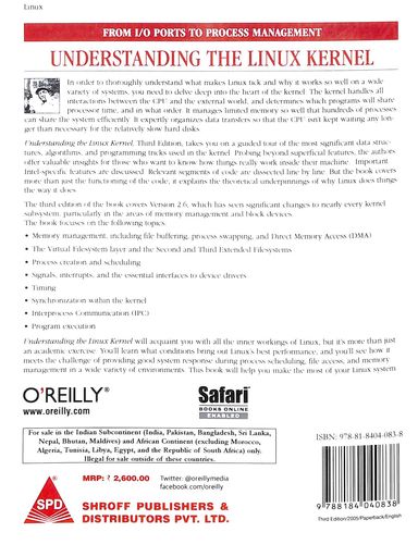 Buy Understanding The Linux Kernel book : Daniel P Bovet,Marco