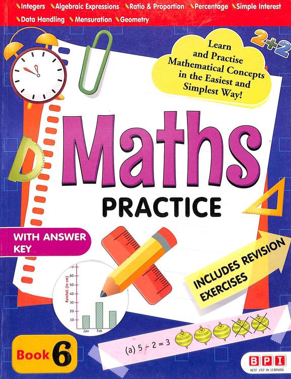 Maths Practice Book 6 With Answer Key