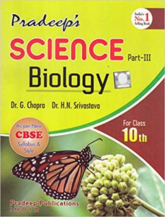 Buy Pradeeps Science Biology Class 10 Part 3 Cbse Book G Choprahn Srivastava 819391922x