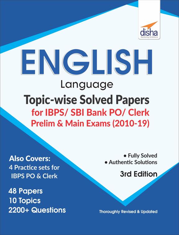 Buy English Language Topic-wise Solved Papers for IBPS/ SBI Bank PO ...