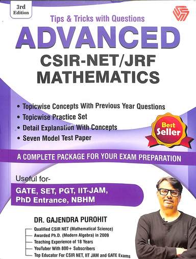 Advanced Csir : Net Jrf Mathematics Exams Gate Set Pgt Iit Phd Entrance Nbhm