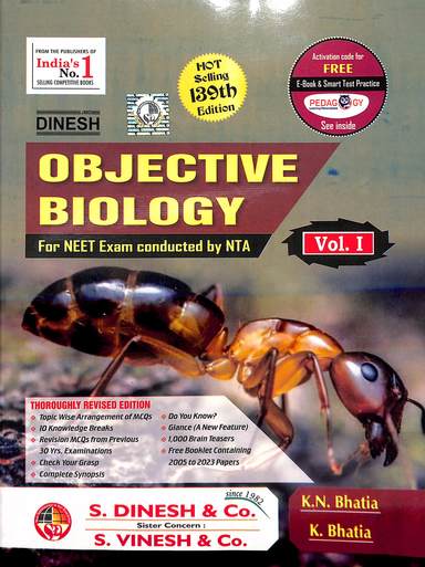 Objective Biology For Neet Exam Conducted By Nta Set Of 3 Vol