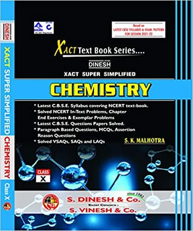 Buy Xact Super Simplified Chemistry Class 10 For 2021-22 : Cbse book ...