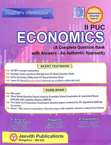 Students Illuminator Economics 2nd Puc : A Complete Question Bank With Answers An Authentic Approach