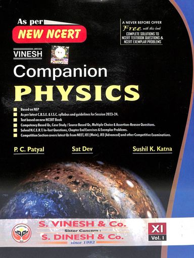 New Ncert Companion Physics Class 11 Set Of 2 Vols With Free Companion Physics