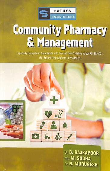 Community Pharmacy And Management For 2nd  Year Diploma In Pharmacy