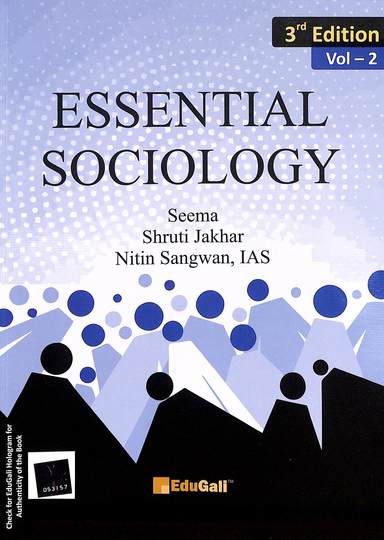 EduGali Essential Sociology Vol-2 |3rd Edition by NITIN SANGWAN