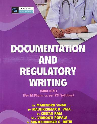Documentation & Regulatory Writing For M Pharm As Per Pci Syllabus