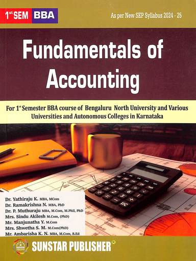 Fundamentals Of Accounting For Bba 1st Sep : Bnu