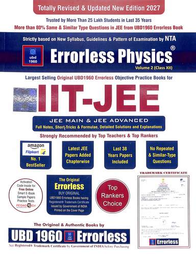 Errorless Physics For Iit Jee Main & Advanced Set Of 2 Vol  - 2027