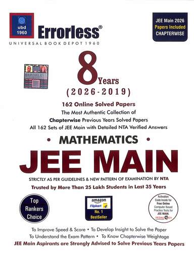 Ubd1960 Jee Main & Advanced 8 Years 2026-2019 Mathematics Chapterwise Online Solved Papers For Jee