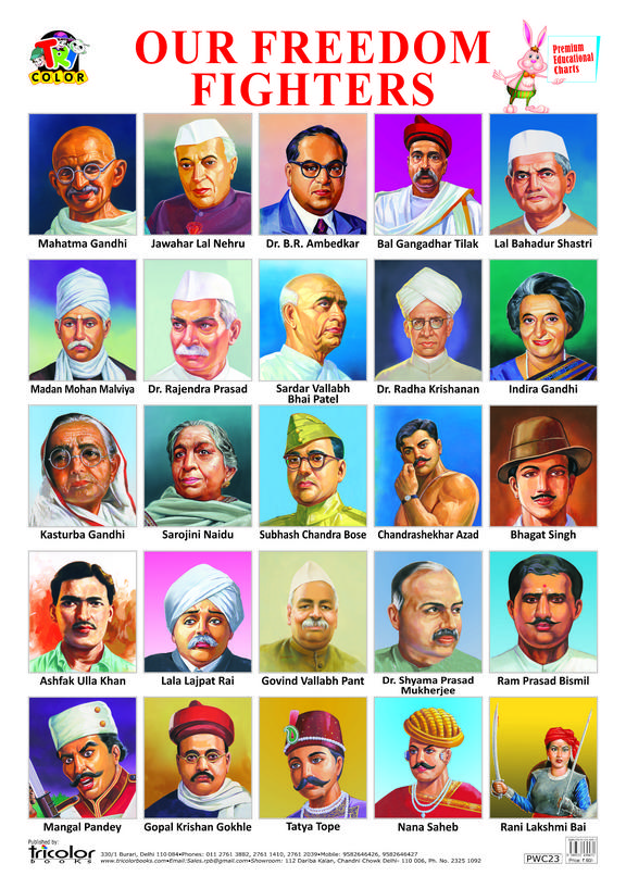 Buy Tricolor Premium Educational Charts-Our Freedom Fighters book ...