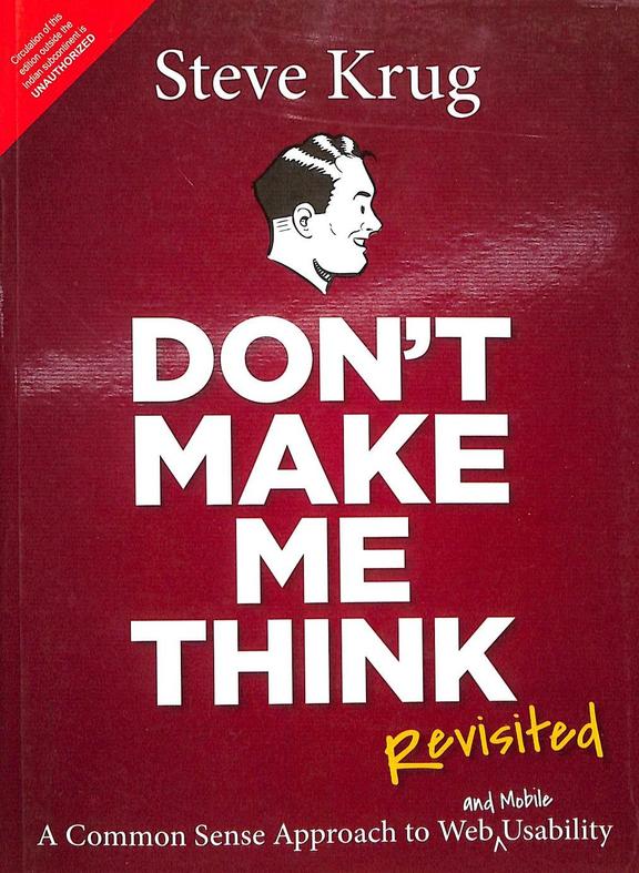 Buy Dont Make Me Think Common Sense Approach To Web Usability book ...