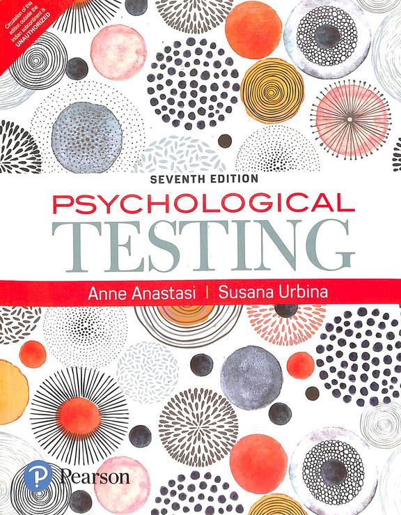 Buy Psychological Testing Book : Anne Anastasi,Susana Urbina ...