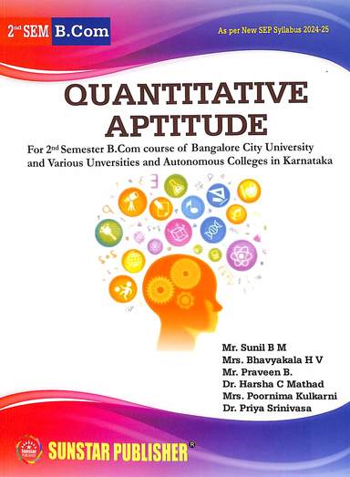 Quantitative Aptitude For B Com 2nd Sem Sep Syllabus : Bcu
