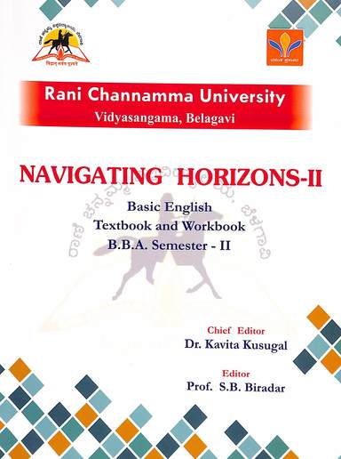 Navigating Horizons 2 Basic English Textbook & Workbook For Bba 2 Sem : Rcu