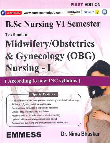 Text Book Of Midwifery Obstetrics & Gynecology Nursing 1  B Sc 6th Sem